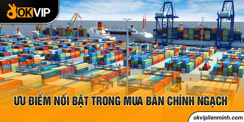 Ưu điểm nổi bật trong mua bán chính ngạch