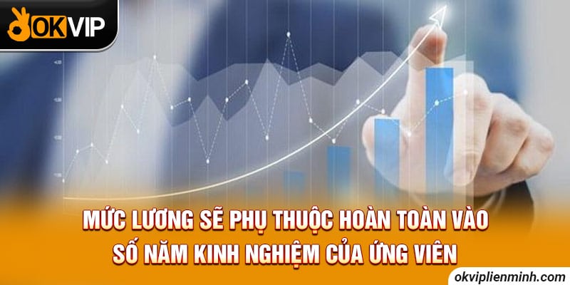 Mức lương sẽ phụ thuộc hoàn toàn vào số năm kinh nghiệm của ứng viên