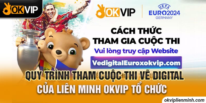 Quy trình tham cuộc thi vẽ Digital của Liên Minh OKVIP tổ chức